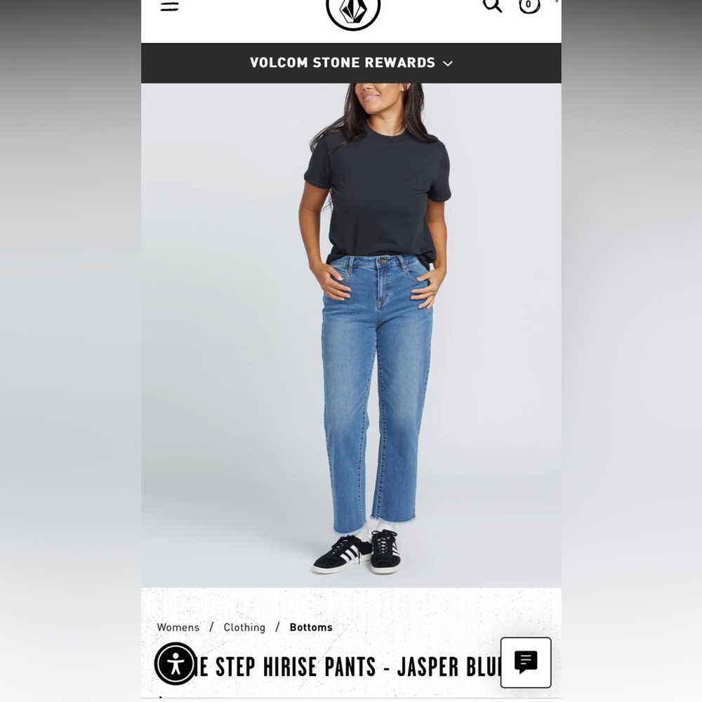 Brand new STONE STEP HIRISE PANTS - JASPER BLUE